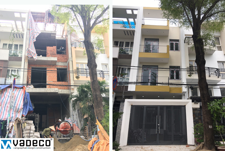 Hình ảnh thi công phần thô và phần hoàn thiện