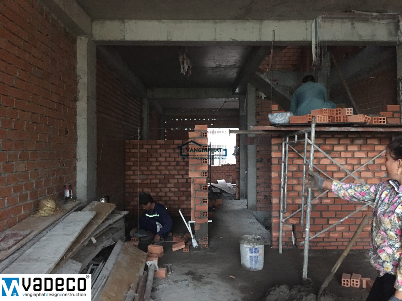 Hình ảnh thi công tại Vạn gia Phát